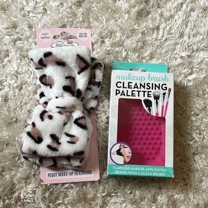 Makeup Headband and Brush Cleaner Bundle